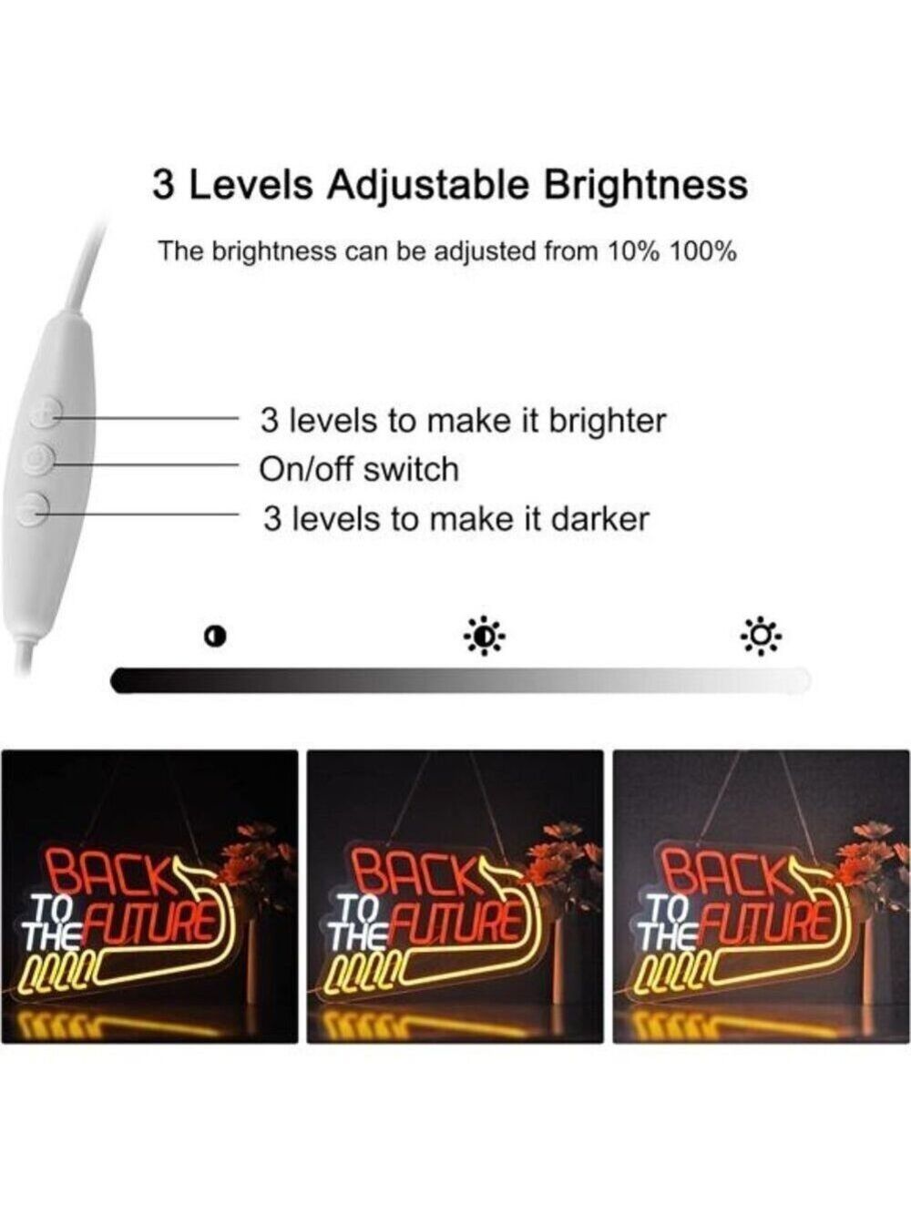 Back To The Future LED Neon Sign Light Wall Decor Movie Man Cave Poster Novelty - Picture 3 of 7